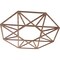 Ekena Millwork Guardian Wood Fretwork Pierced Ceiling Medallion, Walnut, 24"OD x 9 3/8"ID x 1/4"T CMWP24X24X0250GDWA - alternate 3